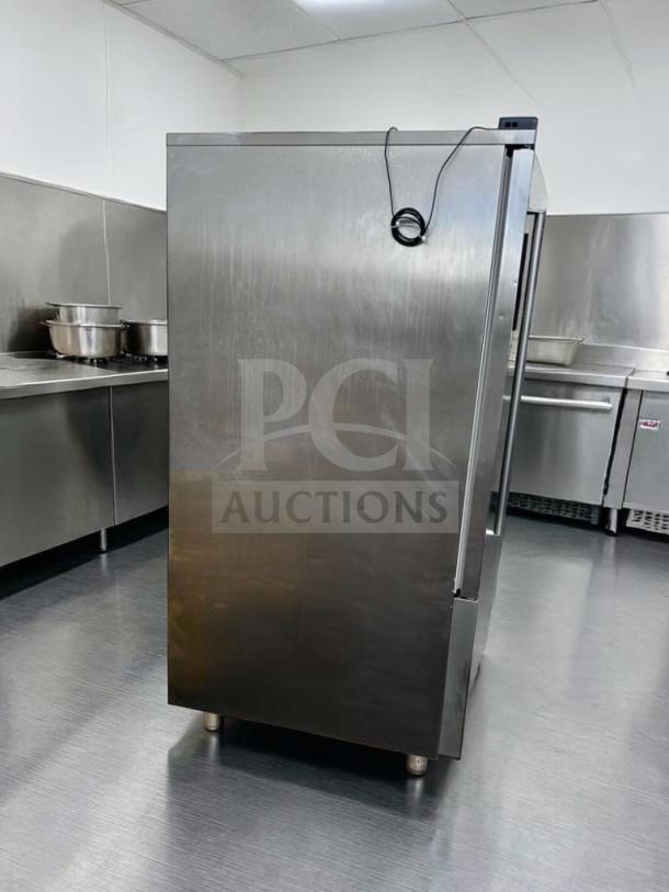 American Panel AP12BCF150-2-P blast chiller, stainless steel, 24 pan capacity, excellent condition, fully operational, 208V/3PH.