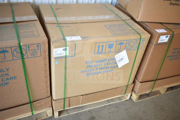 BRAND NEW Globe SG13-84 Commercial 13" Slicer in original packaging, scratch and dent condition. Includes automatic slicer, blade sharpener.