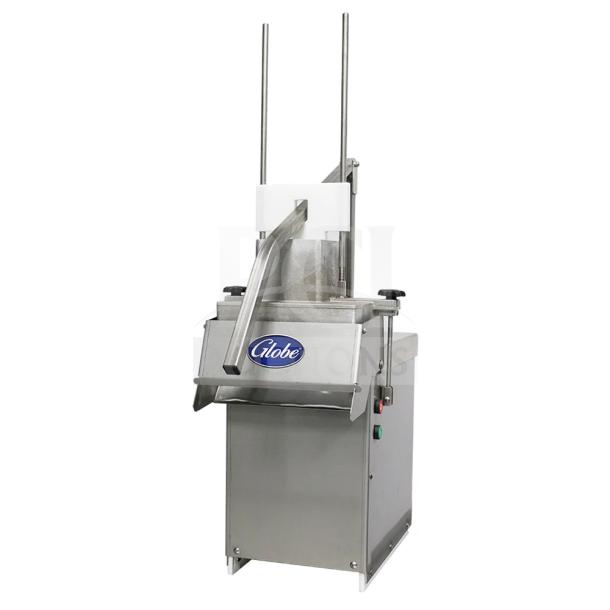 Brand new Globe GSCS3-3 commercial cheese shredder, 230V, 3-phase. High volume, scratch and dent, late model, metal finish.