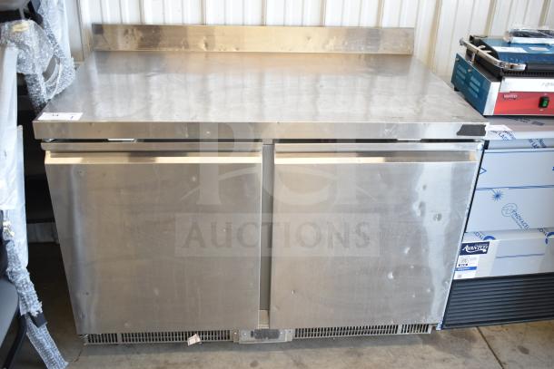 2023 Avantco 178ZWT48FHC Commercial 48" Worktop Freezer, stainless steel, front breathing, 3 1/2" backsplash, 115V.