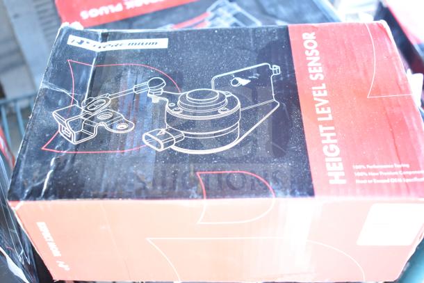 Brand new height level sensor box showing product diagram and label. Box slightly worn.