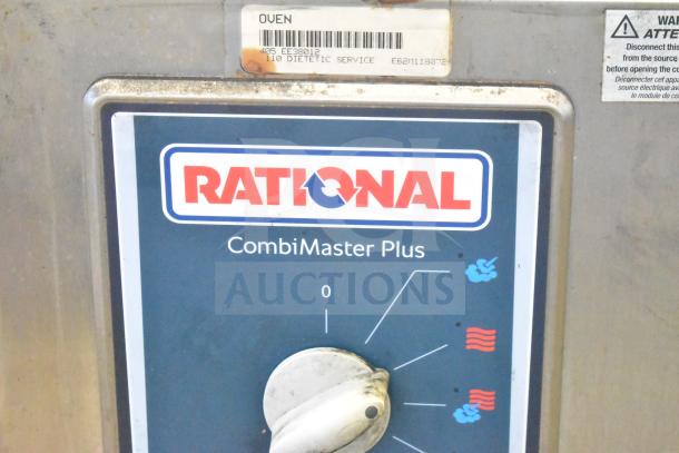 Rational CMP62 CombiMaster Plus Convection Oven control panel, showing brand label and settings dial.