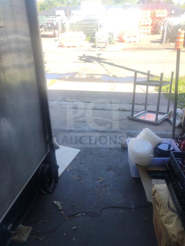 J&R Manufacturing Oyler 1300E wood/charcoal smoker with electric heat, 67"x120"x88", visible door, 1, phase, 208/230 volts.
