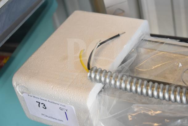 BRAND NEW SCRATCH AND DENT ServIt 423SW42THA 42" Strip Warmer, 120 Volts, single toggle control, wiring visible.