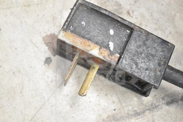 Turbochef NGC Rapid Cook Oven on stand; electric, 208/230-240V, 1 phase. Visible rust and wear on plug connection.