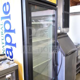 True GDM-26 Commercial Single Door Cooler Merchandiser. All Natural Snapple branding. 115 Volts, 1 Phase.