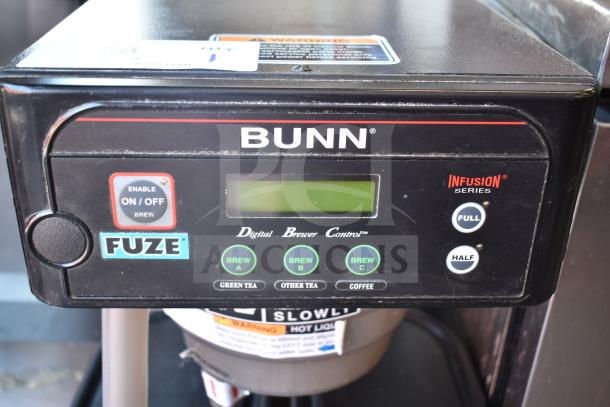 Bunn Commercial Iced Tea Machine, Infusion Series, with 2 dispensers, digital control panel, 120V, used condition.
