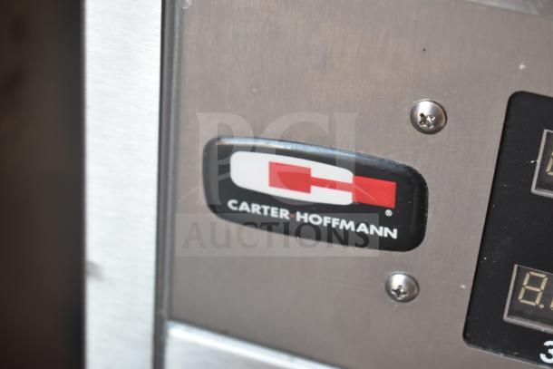 Carter Hoffmann MZ223G heated holding cabinet, stainless steel, visible logo, 120V, 1 Phase, commercial use.