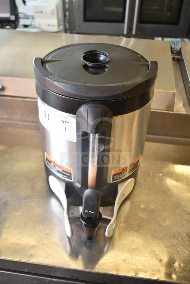 2024 Bunn 27850.0210 SH SERVER Satellite Server, stainless steel, black lid, with visible label and tap.