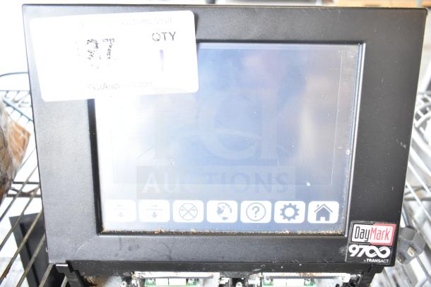 DayMark 9700 Simple Food Prep Labeler, touchscreen interface, DayMark branding visible, moderate wear condition.