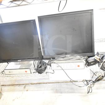 Two Acer monitors with NCR Kitchen Controller, cables included, auctioned as 2 times your bid.