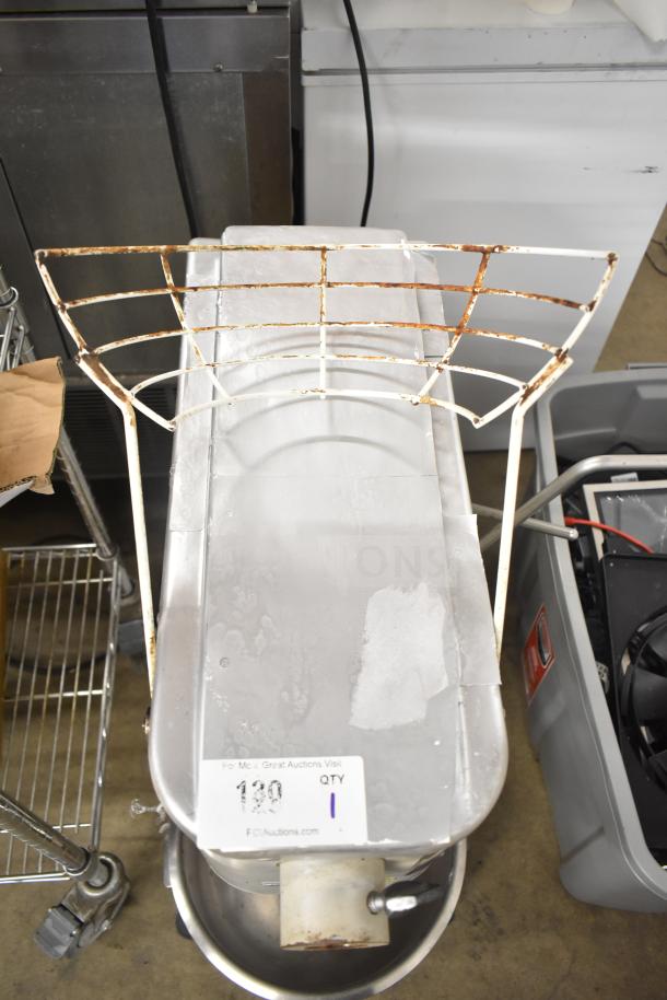 Medalist L20 planetary dough mixer, 20-quart, with mixing bowl, bowl guard, and whisk attachment. Condition shows visible rust. 120V, 1 phase.