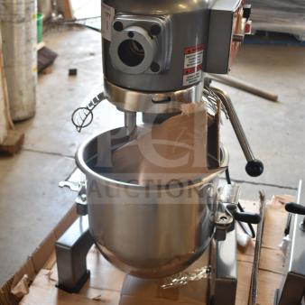 Avantco MX10H 10 Quart Dough Mixer, new, with bowl, guard, hook, paddle. 120V, 1-phase, minor scratches.