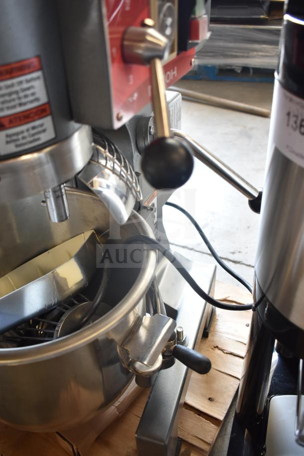 Avantco MX10H 10 Quart Planetary Dough Mixer, new with bowl, guard, paddle attachment; 120V, 1 Phase.