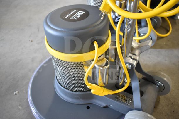 Brand new Lavex Pro 978LPS20S 20" rotary floor machine, 175 RPM, 120V, with durable steel body and visible yellow cord.