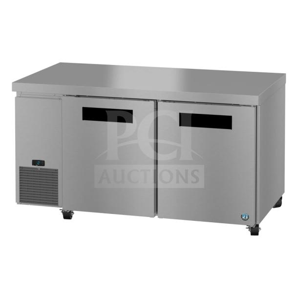 2024 Hoshizaki ULF60B Steelheart undercounter freezer, 60", 2 sections, 2 doors, 115V, new with scratches and dents.