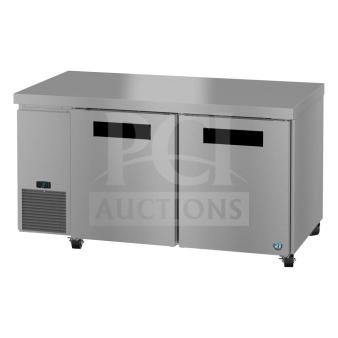 2024 Hoshizaki ULF60B Steelheart undercounter freezer, 60", 2 sections, 2 doors, 115V, new with scratches and dents.