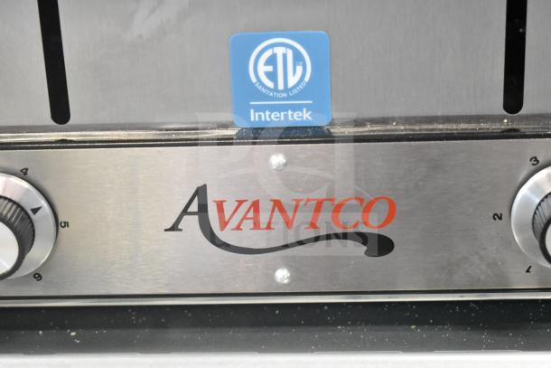 BRAND NEW scratch and dent Avantco 184THD1800 commercial toaster, 4-slice, wide slots, ETL sanitation listed, 120V.