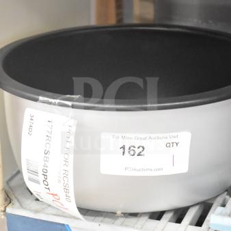 Brand new Avantco 177RCSB40POT, 40-cup non-stick pot, minor scratches, for RCSB40 rice cooker. Label indicates model.