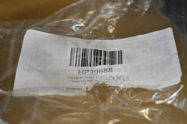 New Blodgett HP39688 Circuit Breaker with label and barcode visible, packaged in clear wrapping.