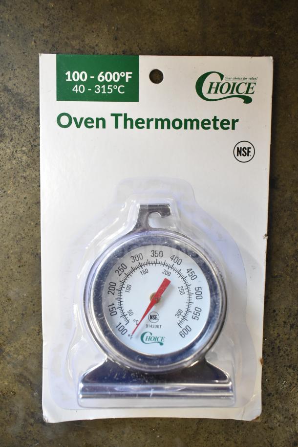 BRAND NEW Choice 2" Dial Oven Thermometer, 100-600°F, NSF certified, in packaging. Model: 9142DOT.
