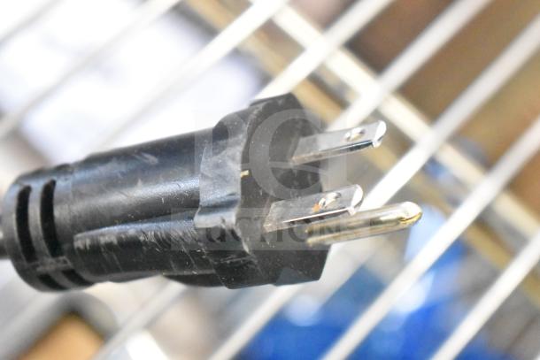Close-up of a power plug for a Hatco TPT-208 commercial toaster, part of the new scratch and dent sale.