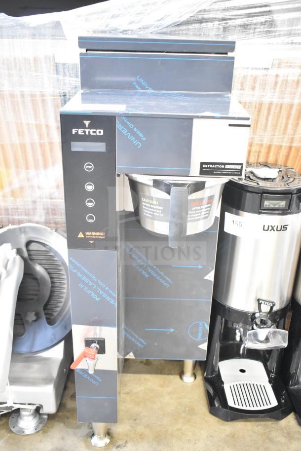 Brand new 2025 Fetco CBS-1251 Plus Series single automatic digital coffee brewer, metal brew basket, minor scratches.