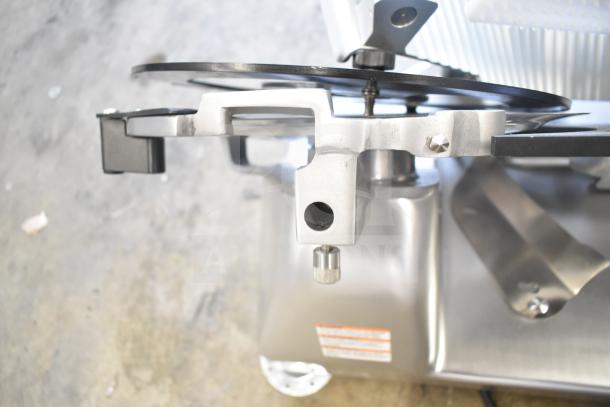 Brand new Vollrath 40955 SLP330E/S 13" meat slicer, scratch and dent. Features safe blade removal system.