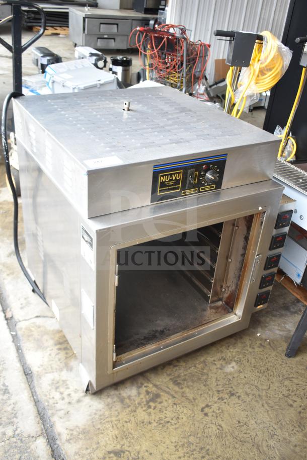 Nu Vu PMA-5/18 commercial electric oven, 208V, 3 phase. Missing glass on door, visible in picture.