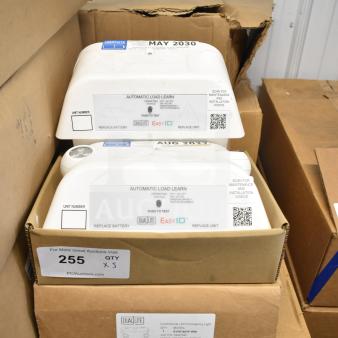 DualLite LED Emergency Light, box of 5, marked for auction. EasyID features, load learn, tested till 2030, new condition.