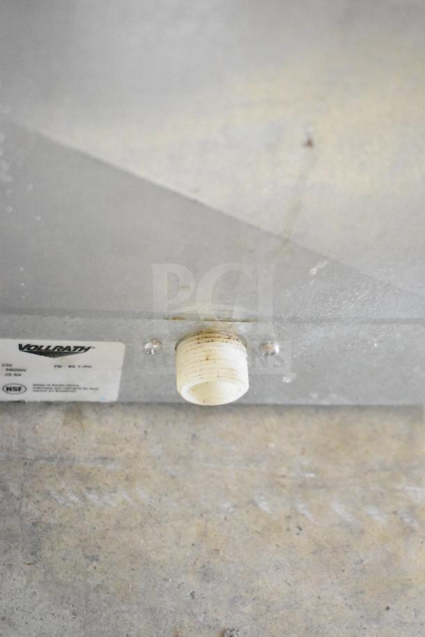 Vollrath Cayenne COA 8005 40702 convection oven label and connector. 230V, 1 phase, NSF certified.
