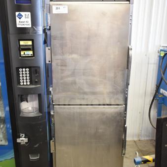 Henny Penny HC-900 CDT Commercial Heated Holding Cabinet, stainless steel, minor wear, digital controls, model label visible.