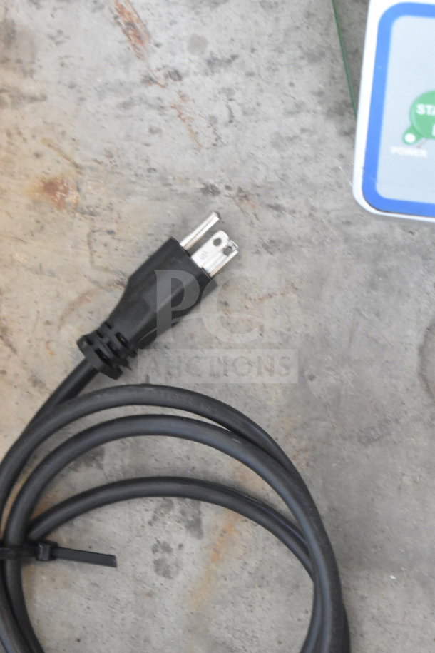 A power cord for the Globe G12 Commercial Manual Meat & Cheese Slicer, compatible with 115 volts, 1 phase.