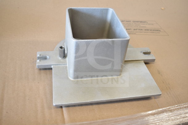 Brand new Globe GSCS3-3 commercial cheese shredder part on cardboard, 230V, 3-phase. Scratch and dent condition.