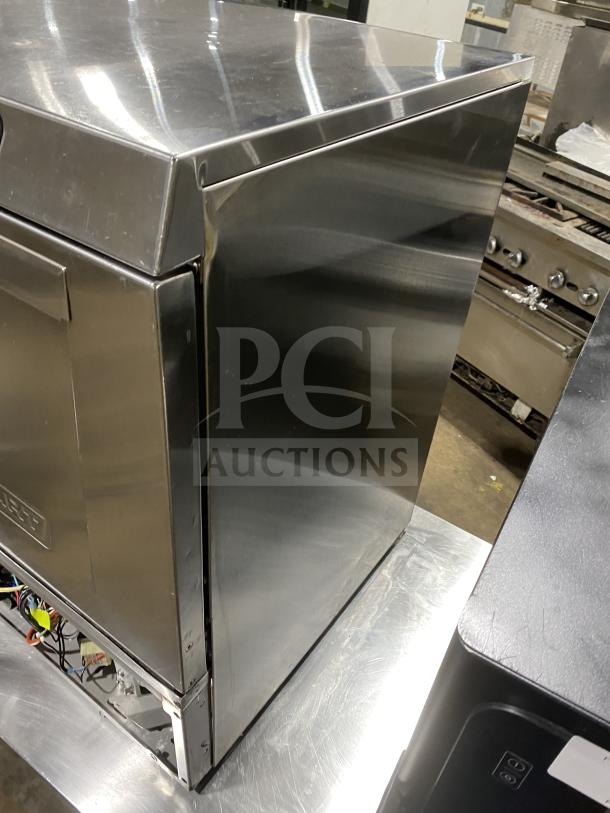Hobart Advansys LXER stainless steel undercounter dishwasher, Energy Star certified, 120/208-240V, in excellent condition.