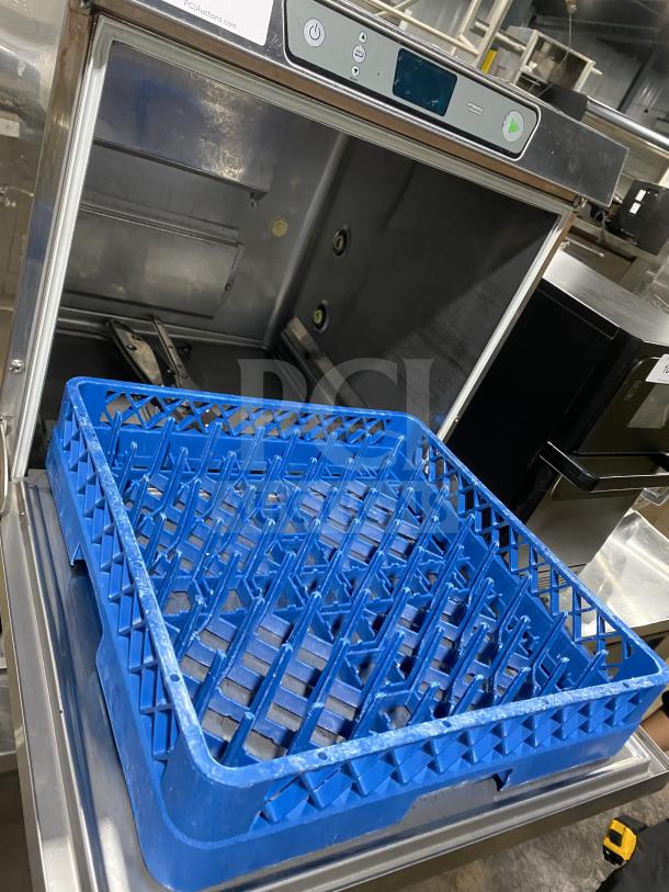 Hobart Advansys LXER stainless steel undercounter dishwasher, Energy Star certified, electric, high-temp, model LXER, SN: 231241327.