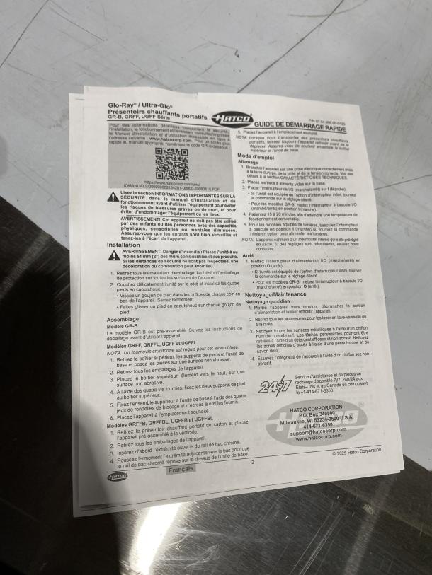 Hatco Glo-Ray GRFFB commercial food warmer guide. Model GRFFB, includes assembly and maintenance instructions.