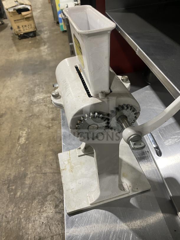 Wow! Rcomb Commercial Manual Heavy-Duty Meat Cuber & Tenderizer Machine, metal construction, gear mechanism, used condition.