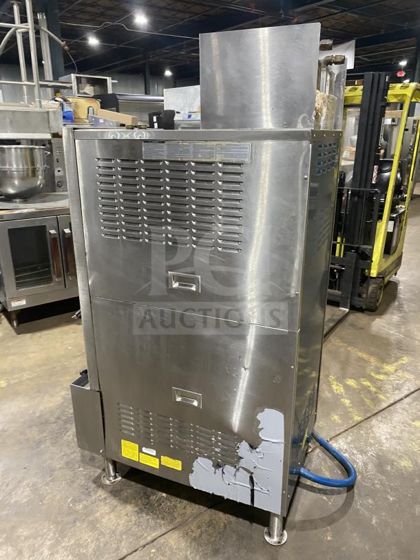 Cleveland 24CEM24 stainless steel dual-compartment convection steamer. Electric, 202/220V 3-phase. Commercial grade.