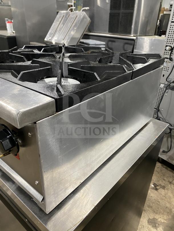 L&J Bunn 4-burner countertop hot plate, stainless steel, Model SH SERVER, commercial use, SN TS00682244. Slightly used.