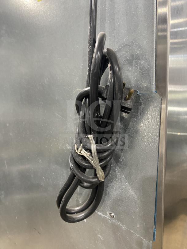 Coiled power cord for Hoshizaki commercial refrigerator. Model CR1B-FGYCR. 115V, Energy Star certified.