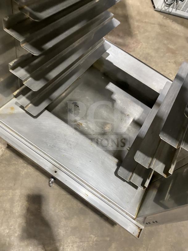 Winston HA4522GE Cvap-4000A heated holding cabinet, stainless steel, single section, pass-through doors, built-in pan racks.