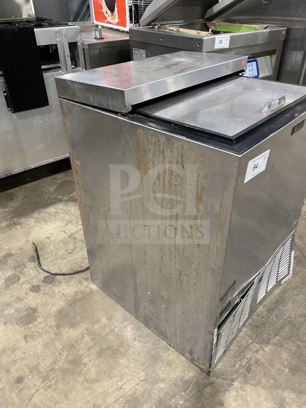 Perlick Model FR24 refrigerated chiller/froster, stainless steel, SN: 645970, 115V, 1 Phase, visible wear and tarnish.