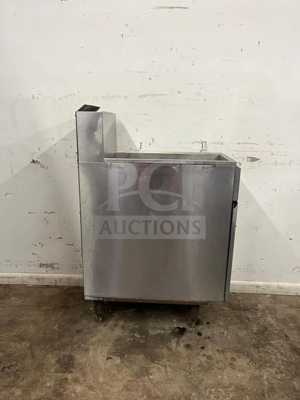 IMPERIAL IFS-40 40lb gas floor model fryer, stainless steel, 105,000 BTU, commercial kitchen equipment, used condition.