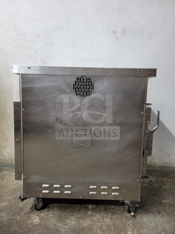 Winston CVap HA4507 under counter holding cabinet, stainless steel, wheels, vented panel, good condition.