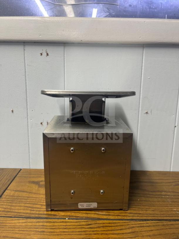 DON 5000 Mechanical Portion Control Scale, model PREMIER 5000, stainless steel, sturdy design, used condition.