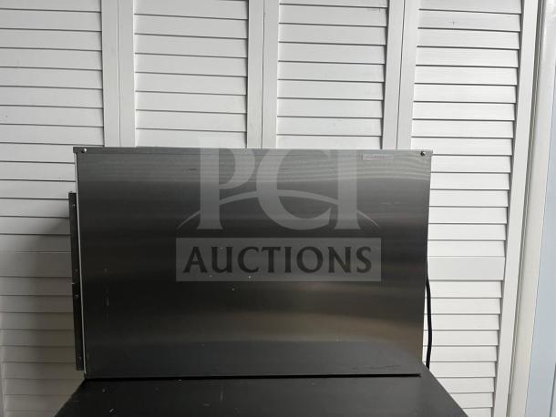 Alto-Shaam 500-2DN Halo Heat warming drawer, stainless steel, narrow, excellent condition, front view.