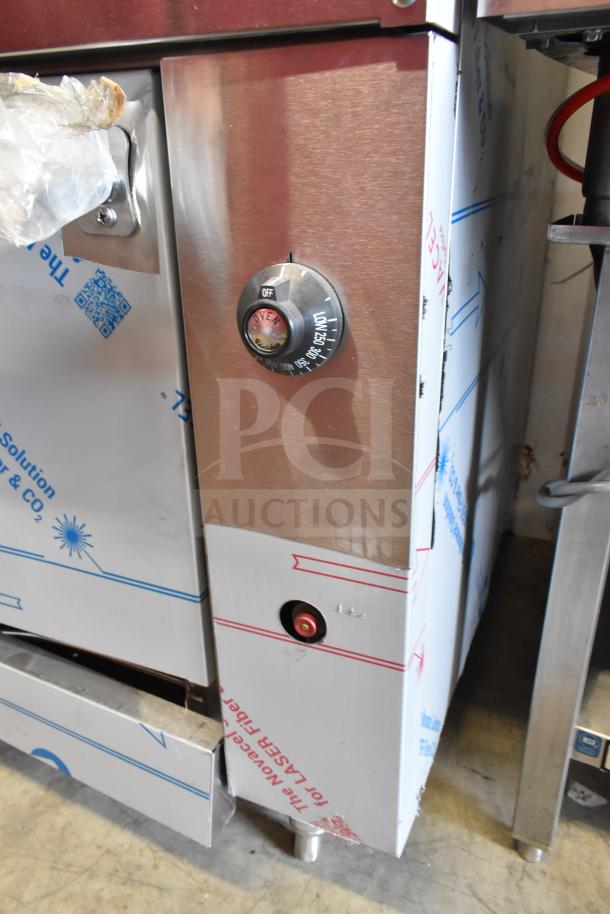 Brand new Vulcan 72SS-6B36GTN range, featuring 6 burners, 36" griddle, and 2 ovens. Scratch and dent condition.