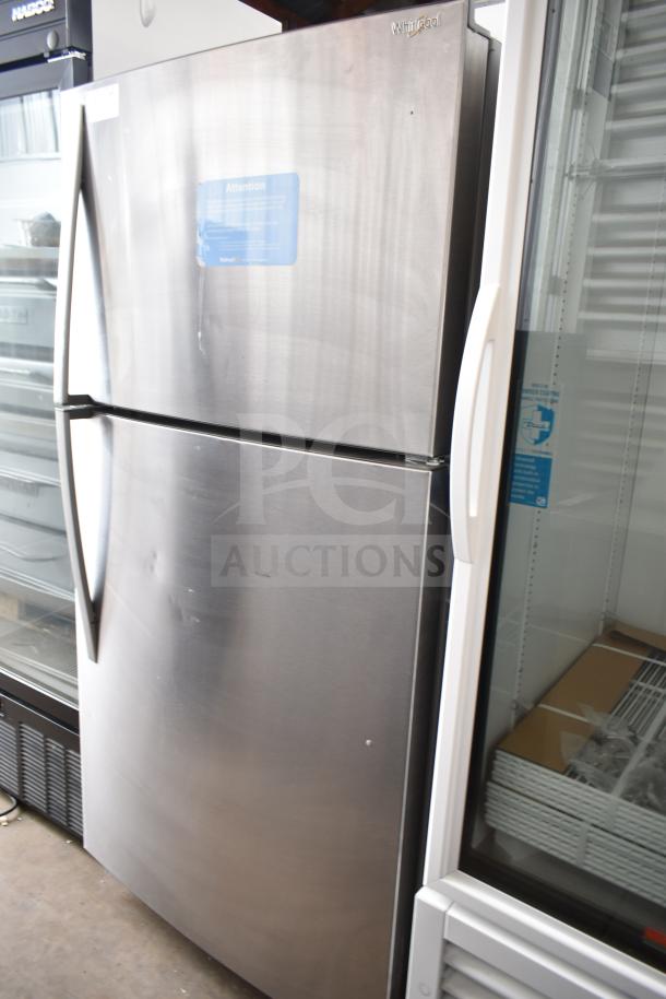 2018 Whirlpool WRT511SZDM00 reach-in cooler with freezer, stainless steel, 115 volts, 1 phase, slight surface marks.