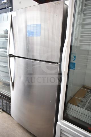 2018 Whirlpool WRT511SZDM00 reach-in cooler with freezer, stainless steel, 115 volts, 1 phase, slight surface marks.